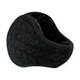thumbnail image 2 of Cheers.US Foldable Ear Warmers Adjustable Knitted Earmuffs with Fuzzy Fleece Lining Unisex Furry Winter Earmuffs, 2 of 8