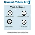 thumbnail image 2 of Navy Blue 6 Foot 30x72 Stretch Spandex Table Cover -by Banquet Tables Pro, 2 of 5