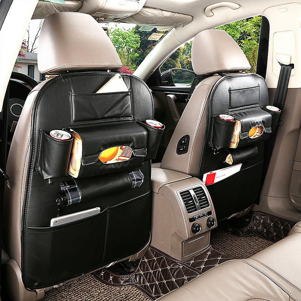 1/2Pack Waterproof Leather Car Organizer Auto Car Seat