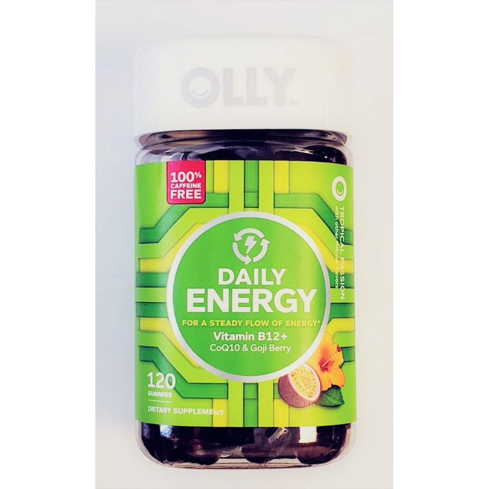 Olly Daily Energy 120 Count Tropical Passion Gummies