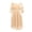 Beige, variant on Plus Size Elegant Lace Dress, Women's Three-Quarter Sleeve Solid Color V-Neck Casual Wear for Weddings Events Cocktail Parties and Special Occasions,Beige 2XL