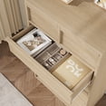 thumbnail image 2 of 7 Dresser for Bedroom, 47"H Dresser for Closet, 7 Drawers Tall Wooden Modern Storage Chests of Drawers Organizer for Living Room, Nursery, Entryway - Natural, 2 of 9