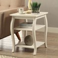 thumbnail image 4 of End Table with Two Lower Shelves, Red, 4 of 5