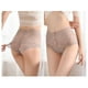 thumbnail image 4 of Gibobby Ropa interior hipster para mujer Nueva ropa interior encaje para mujer, cintura media, ultrafina, transparente, parte inferior malla, bragas algodón grueso para mujer （Beige， L), 4 of 5