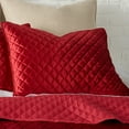 thumbnail image 3 of Levtex Home - Red Velvet Quilt Set - Full/Queen Quilt + Two Standard Pillow Shams - Luxurious Quilted Poly Velvet - Quilt Size (88x92in.) and Pillow Sham Size (26x20in.), 3 of 4