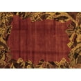 thumbnail image 1 of Ahgly Company Indoor Rectangle Abstract Orange Modern Area Rugs, 4' x 6', 1 of 4