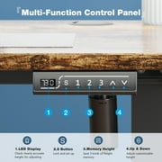 edx Electric Standing Desk, Height Adjustable Desk, 40 x 24 Inches Ergonomic Stand up Desk with Memory Preset and T-Shaped Metal Bracket for Home Office
