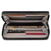 Daisy Fuentes Debossed Monogram Single Zip Long Wallet for Women