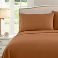 thumbnail image 4 of Sweet Home Collection 1500 Series Bed Sheets - Extra Soft Microfiber Deep Pocket Sheet Set - Mocha, Twin, 4 of 6