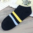 thumbnail image 2 of Tiqkatyck Ankle Socks Clearance, 1Pair Unisex Comfortable Stripe Cotton Sock Slippers Short Ankle Socks Compression Socks for Women Crew Socks for Women No Show Socks Womens Dark Gray One Size, 2 of 2