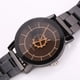 thumbnail image 5 of Reloj de cuarzo informal con superficie de espejo para parejas, reloj de pulsera analógico con correa de aleación para hombres y mujeres (masculino), 5 of 5