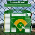 thumbnail image 3 of Meileang Magnetic Baseball Lineup Board for Dugout Double-Sided Baseball Coaching Broad with 30 Lineup Cards Baseball Tactical Clipboard, 3 of 7