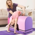 thumbnail image 4 of Costway Mailbox Tumbling Mat Gymnastics Vaulting Box with Detachable Mat & Carrying Handle Pink+Purple, 4 of 10