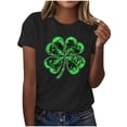 thumbnail image 2 of St Patricks Day Shirt Women Shamrock Graphic Tees St Patty's T-Shirt Green Irish Tops, 2 of 8