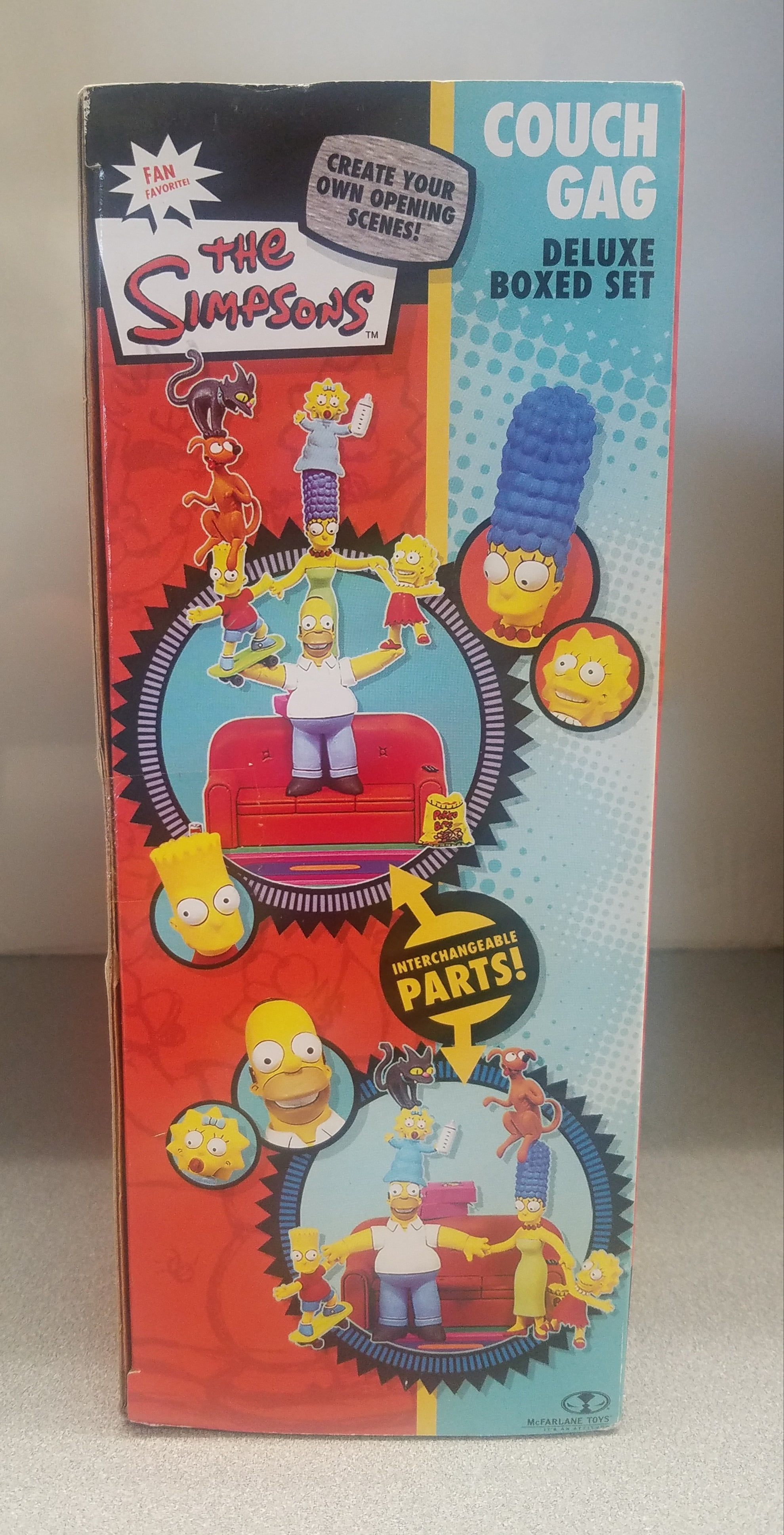 アメコミ The Simpsons Couch Gag Deluxe Boxed Set McFarlane The Simpsons Deluxe Boxed Sets Family Couch Gag