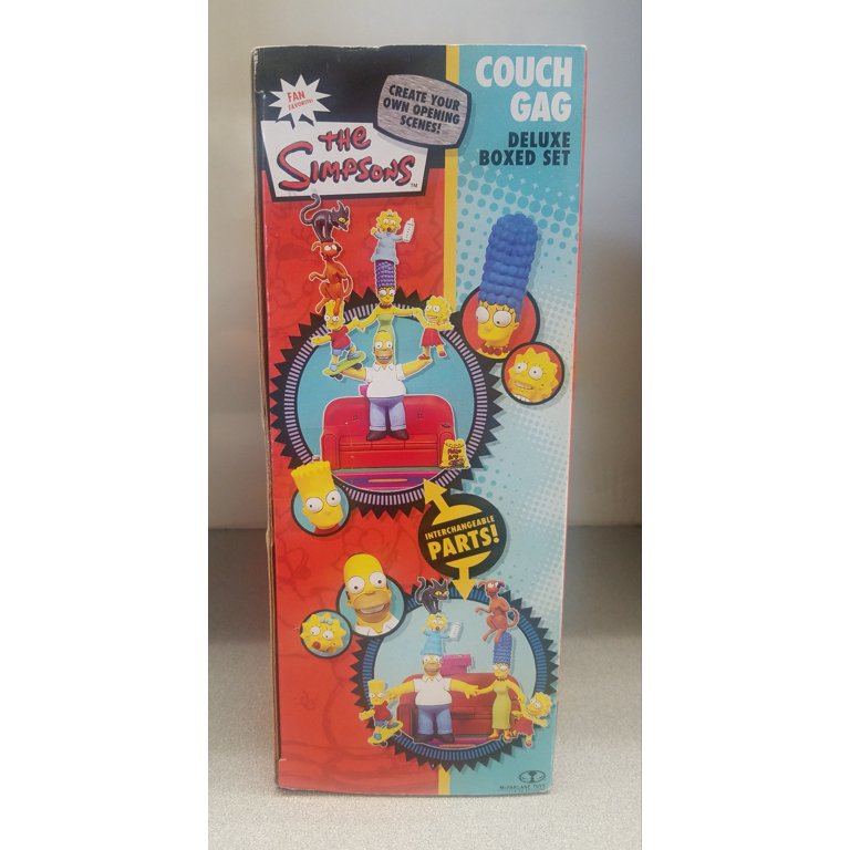 McFarlane The Simpsons Deluxe Boxed Sets Family Couch Gag