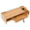 thumbnail image 6 of MDF Computer Monitor Stand with Key, Computer Rack with Lockable Drawer, Computer Monitor Screen Booster, 6 of 19