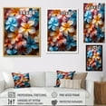 thumbnail image 4 of Designart "Dreamy Tropical Palette Of Plumeria I" Plumeria Floater Framed Canvas Art Print, 4 of 5