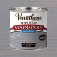 thumbnail image 2 of (2 pack) Weathered Gray, Varathane One Step Interior Wood Stain + Polyurethane, Semi-Gloss -384361, Half Pint, 2 of 5
