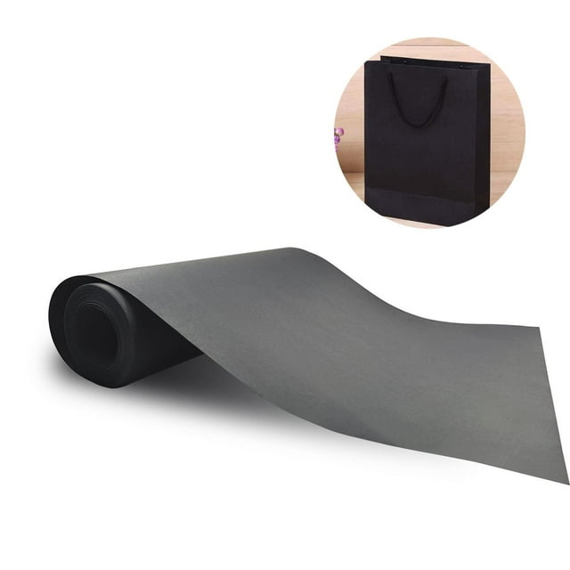 30M Black Kraft Paper Roll Decorative Paper Packing Paper for Postal Crafts 30cm 30cm wide
