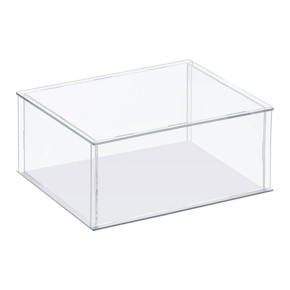 Uxcell Display Case Acrylic Box Assemble Dustproof Box Showcase for Collectibles, Craft 13.7x9.8x5.9inch