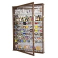 thumbnail image 2 of XL Mirror Backed and 11 Glass Shelves Shot Glasses Display Case Cabinet, 2 of 10