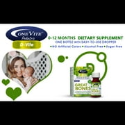 Akron Pharma Pediatric D-Vite Drops, Vitamin D, Bubble Gum, 50 mL