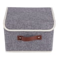 thumbnail image 3 of Cotton Linen Clothes Storage Box Foldable Organizer Breathable Compact Sturdy Durable for Home Organization, 3 of 8