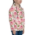 thumbnail image 3 of Sikiie Rose Flowers Youth Hoodie Sweatshirt Pullover Hooded Classic Casual Essentials Hoodiefor Boys Girls Kids -X-Large, 3 of 6