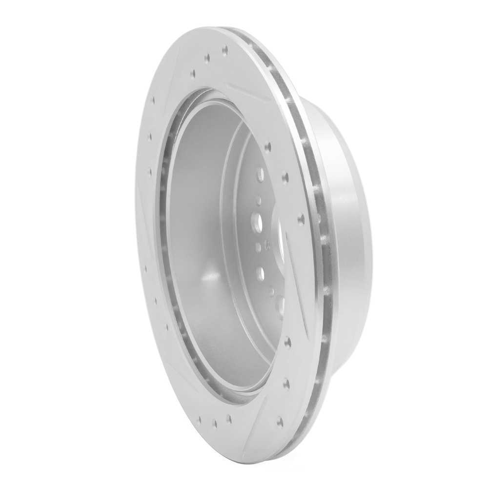 Dynamic Friction Company 631-75001R DFC Brake Rotor - Drilled And Slotted - Silver