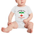 thumbnail image 2 of Everyone Loves an Iranian Girl Cute Baby Bodysuit Baby Clothes (White, 0-3 Months), 2 of 5