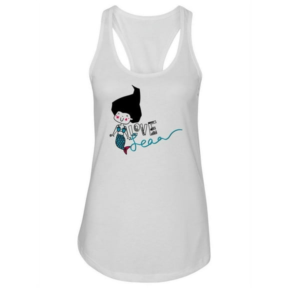 Mermaid Doodle Tank Women -Image by Shutterstock, Female x-Large