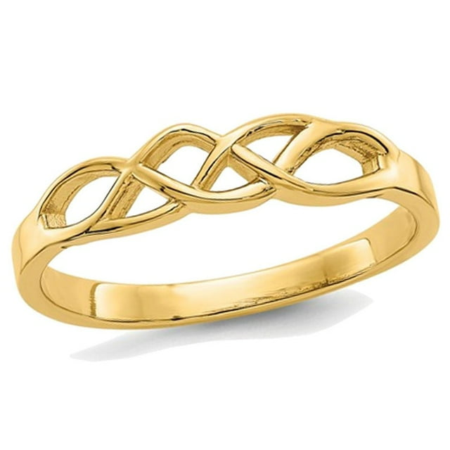14K Yellow Gold Free Form Knot Ring