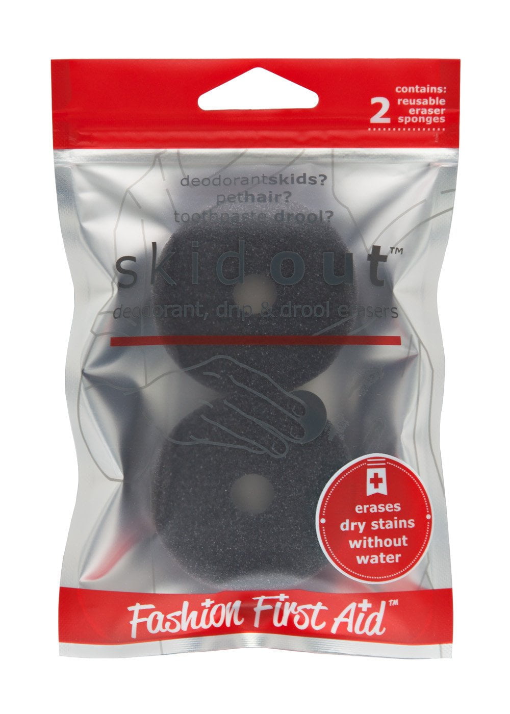 Pet Hairs Sponge Removes Stains Skid Out: Deodorant Drip & Drool Erasers 