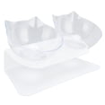 thumbnail image 1 of Herwey Double Cat Bowl, 15 Degree Inclined Cat Bowl For Dog For Home For Living Room, 1 of 8