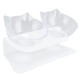 thumbnail image 5 of Platos para perros cuenco de plástico doble para alimentación de mascotas estante inclinado de 15 comedero para gatos soporte para platos comida para mascotas platos de ANGGREK Otros, 5 of 8
