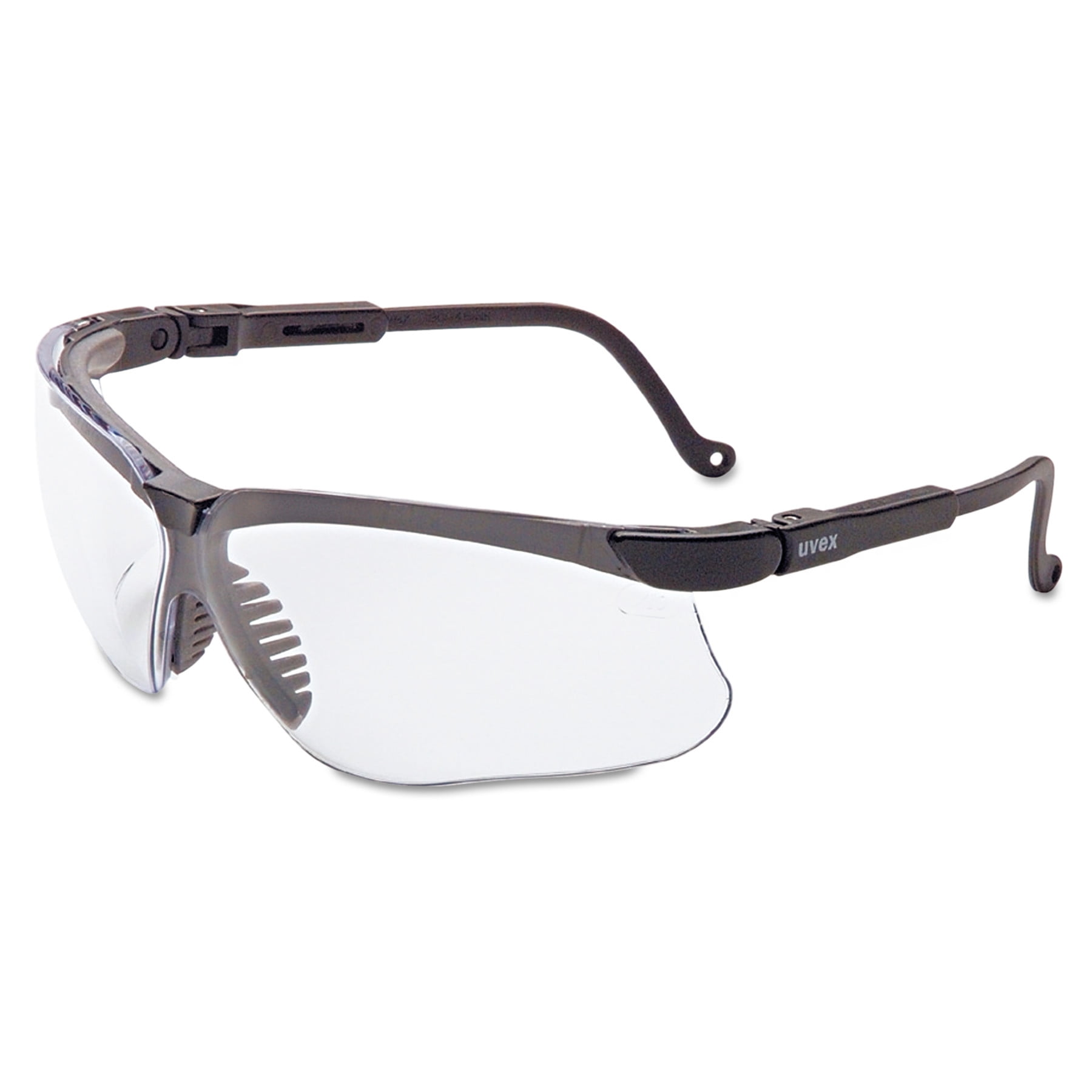 Honeywell Uvex Genesis Safety Eyewear, Black Frame, Clear Lens