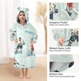 thumbnail image 3 of FORMRS Wearable Blanket Hoodie with Sleeves for Kids Cozy Flannel Sweatshirt, Ice Play, 3 of 7