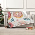 thumbnail image 7 of Yayeee Throw Blanket for Couch Soft Warm 50" x 60" Sofa Chair Bed Decoration, Pink Donut, 7 of 7