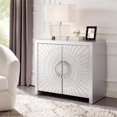 thumbnail image 2 of Home Fare Armoire d'Appoint Deux Portes en Argent Mat, 2 of 11