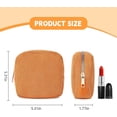thumbnail image 2 of LZLINGMEI Period Bag for Teen Girls, Corduroy Sanitary Napkin Storage Bag, Menstrual Pad Bag Tampon Holder for Purse, 2 of 7