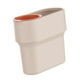 thumbnail image 2 of Cubo de basura con mini vaso desmontable Papelera Contenedor de basura doméstico Abierto Beige, 2 of 9