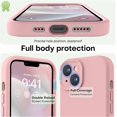 thumbnail image 3 of Funda de Silicona Premium, Resistente a Rayones y a Golpes. para iPhone 14 6.1", Arena Rosa., 3 of 7