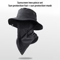 thumbnail image 5 of Bucket Hat Sun Protection, Outdoor Fishing Hat, 6-in-1 Detachable Face Mask and Neck Flap, Lightweight Breathable Windproof Quick-Dry Hat, 5 of 9