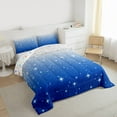 thumbnail image 3 of Castle Fairy Gradient Glitter Print Full Size Comforter Sets,Abstract Ombre Bedding Sets, 3 of 8