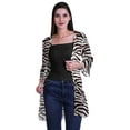 thumbnail image 2 of Moomaya Printed Georgette Beach Clothes For Women Short Shrug Cover Up Cardigan, 2 of 5
