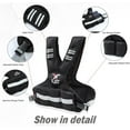 thumbnail image 3 of Adjustable Weighted Vest for Women and Unisex - 4–10 lb/11–20 lb/20–32 lb with 6 Weight Bags, Reflective Design for Walking, Exercise, and Strength Training, 3 of 6