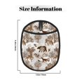thumbnail image 3 of Pofeuu leaf Moose fox owls tree Print Silicone Pot Mat Mitten With Hanging Loop Heat Resistant Oven Mitts Non-Slip Bbq Baking Smoking Potholders, 3 of 7