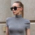 thumbnail image 2 of Fozono Square Aviator Sunglasses for Women Men, Retro Trendy Shades with UV Protection, 2 of 6