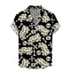 thumbnail image 5 of Camisas de hombre con estampado de calaveras y flores unisex, divertidas camisas hawaianas de manga corta con estampado de calaveras en 3D, camisas con solapa estampadas para hombre, 5 of 5